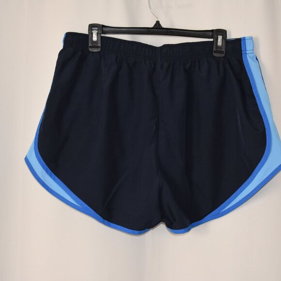 Nike Women's Athletic Shorts - Black and Blue - Picture 2 of 4